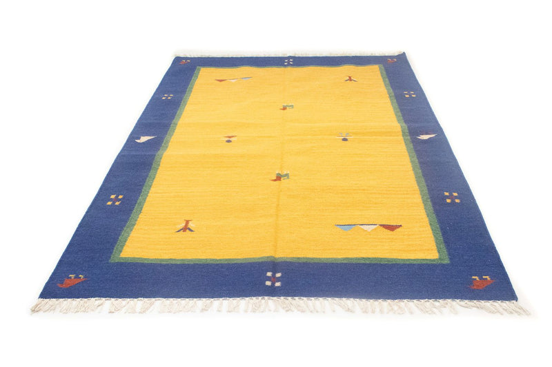 Kelim Teppich - Trendy 200 x 140 cm - gelb