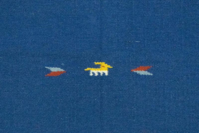 Kelim Teppich - Trendy 180 x 120 cm - blau