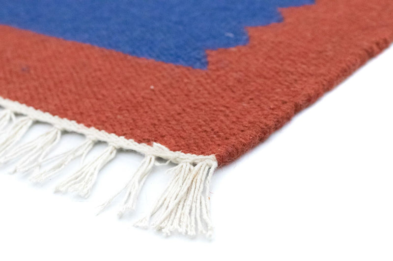 Kelim Teppich - Trendy 180 x 120 cm - blau