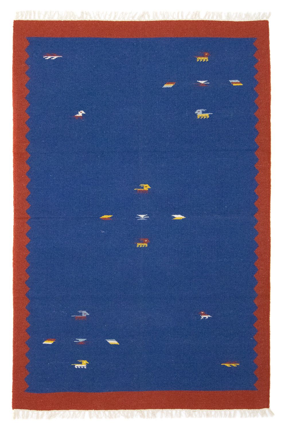 Kelim Teppich - Trendy 180 x 120 cm - blau