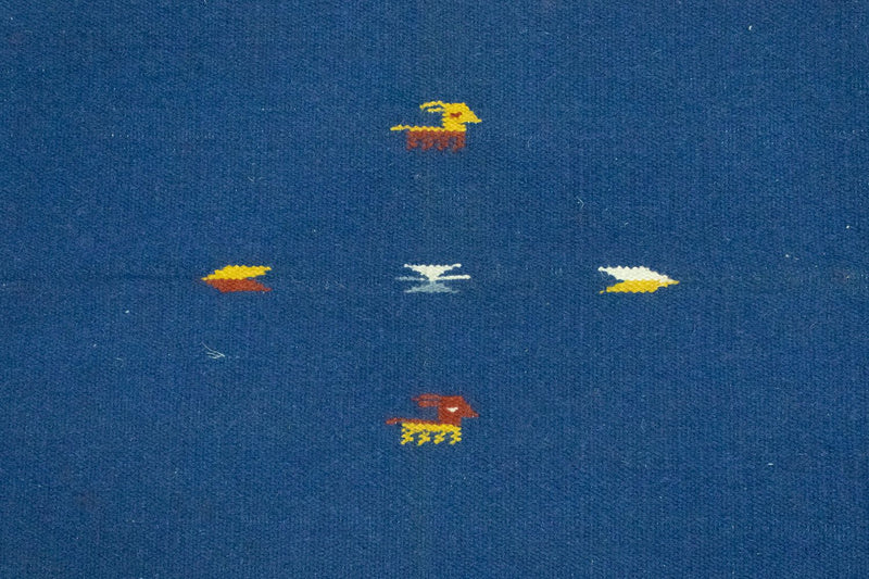 Kelim Teppich - Trendy 180 x 120 cm - blau