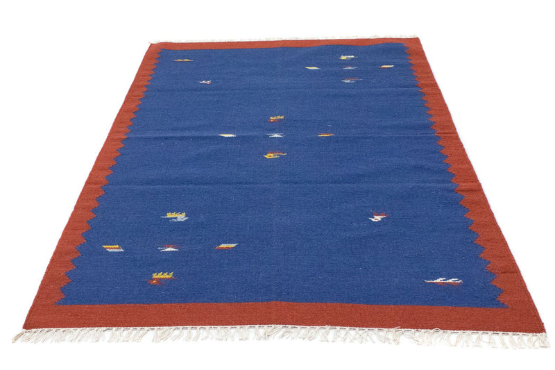 Kelim Teppich - Trendy 180 x 120 cm - blau