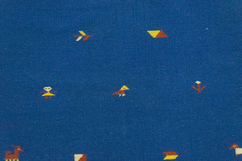 Kelim Teppich - Trendy 180 x 120 cm - blau
