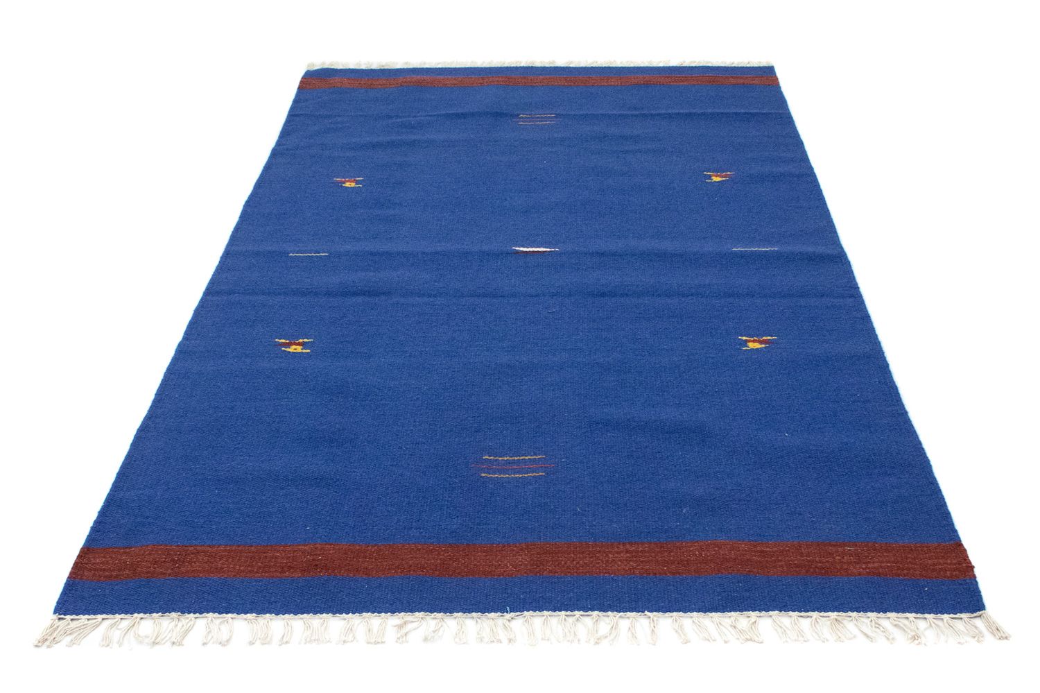 Kelim Teppich - Trendy 180 x 120 cm - blau