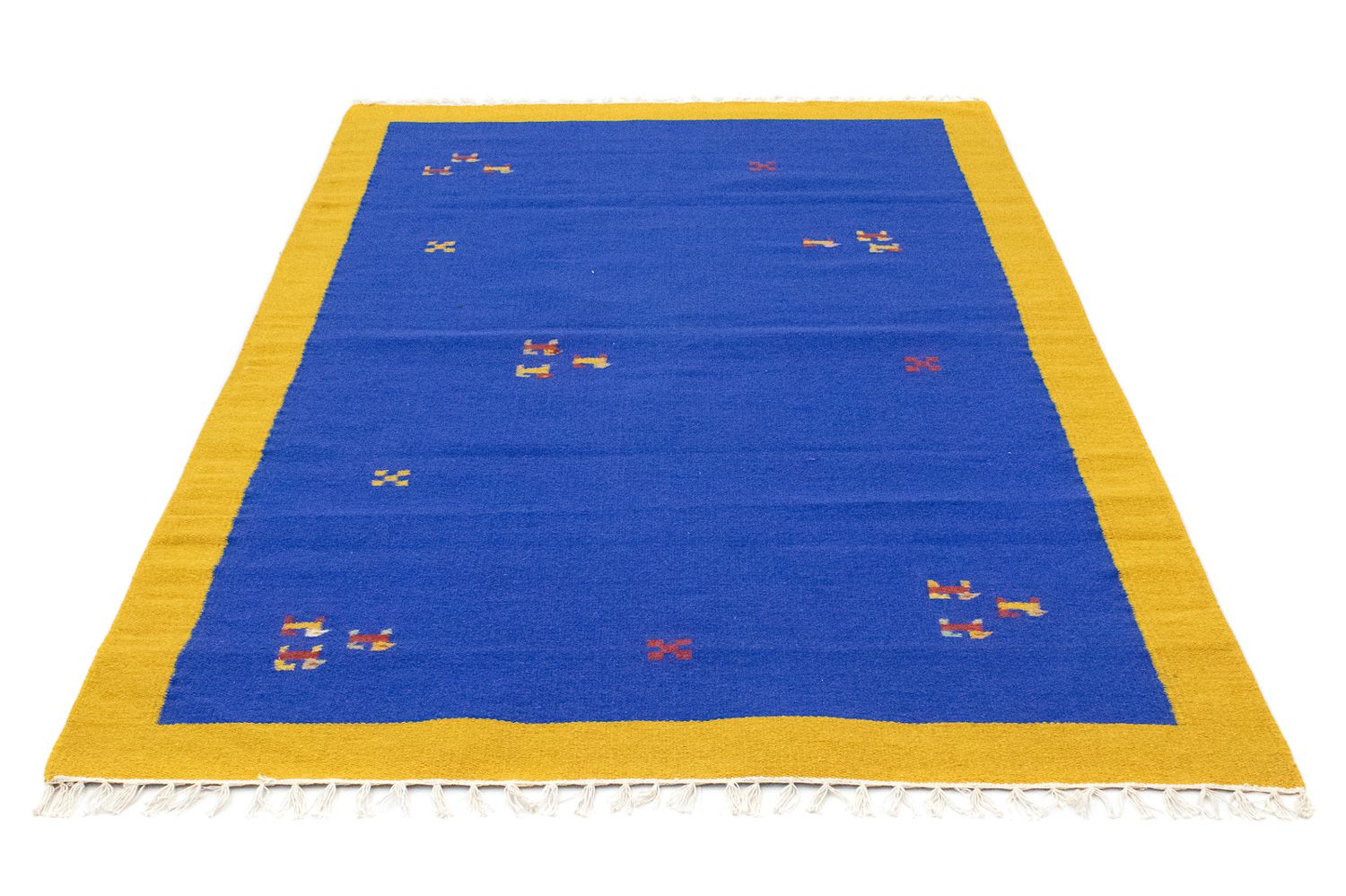 Kelim Teppich - Trendy 180 x 120 cm - blau