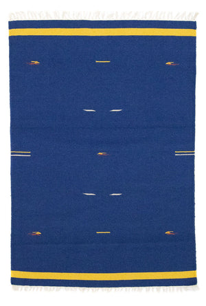 Kelim Teppich - Trendy 180 x 120 cm - blau