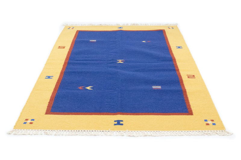 Kelim Teppich - Trendy 200 x 140 cm - blau