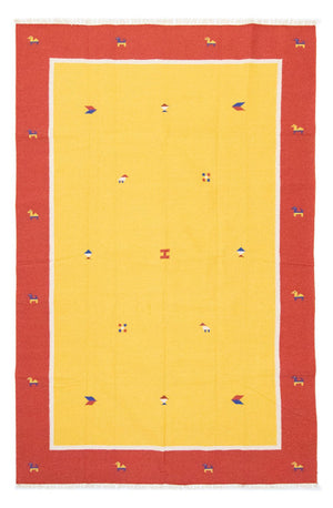 Kelim Teppich - Trendy 300 x 200 cm - gelb