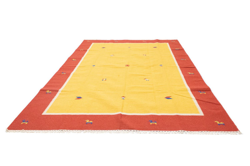 Kelim Teppich - Trendy 300 x 200 cm - gelb