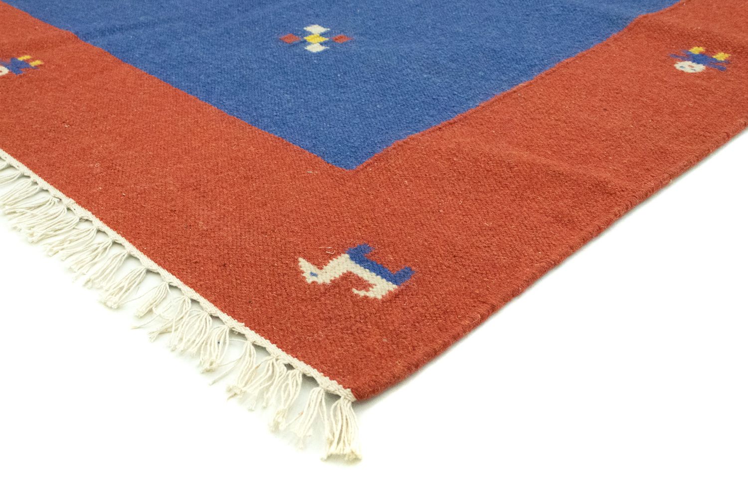 Kelim Teppich - Trendy 300 x 200 cm - blau
