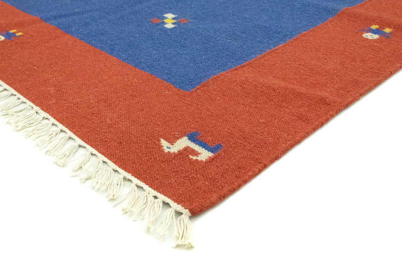 Kelim Teppich - Trendy 300 x 200 cm - blau