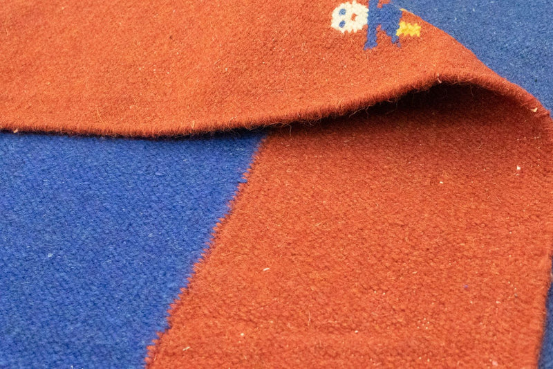 Kelim Teppich - Trendy 300 x 200 cm - blau
