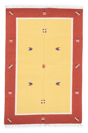 Kelim Teppich - Trendy 200 x 140 cm - gelb