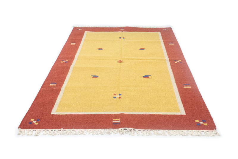 Kelim Teppich - Trendy 200 x 140 cm - gelb