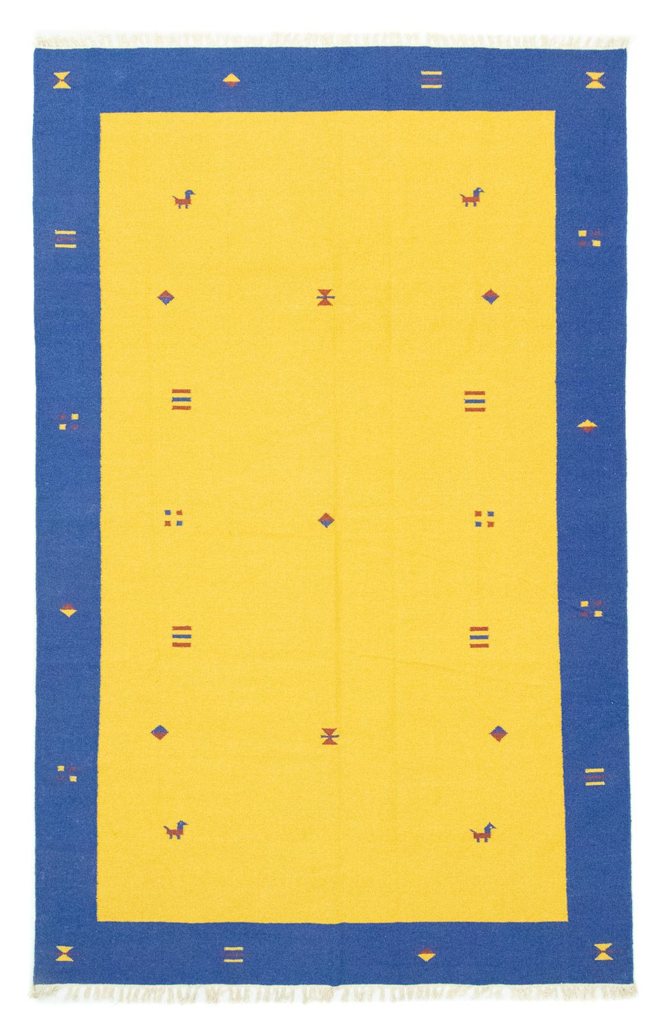 Kelim Teppich - Trendy 300 x 200 cm - gelb