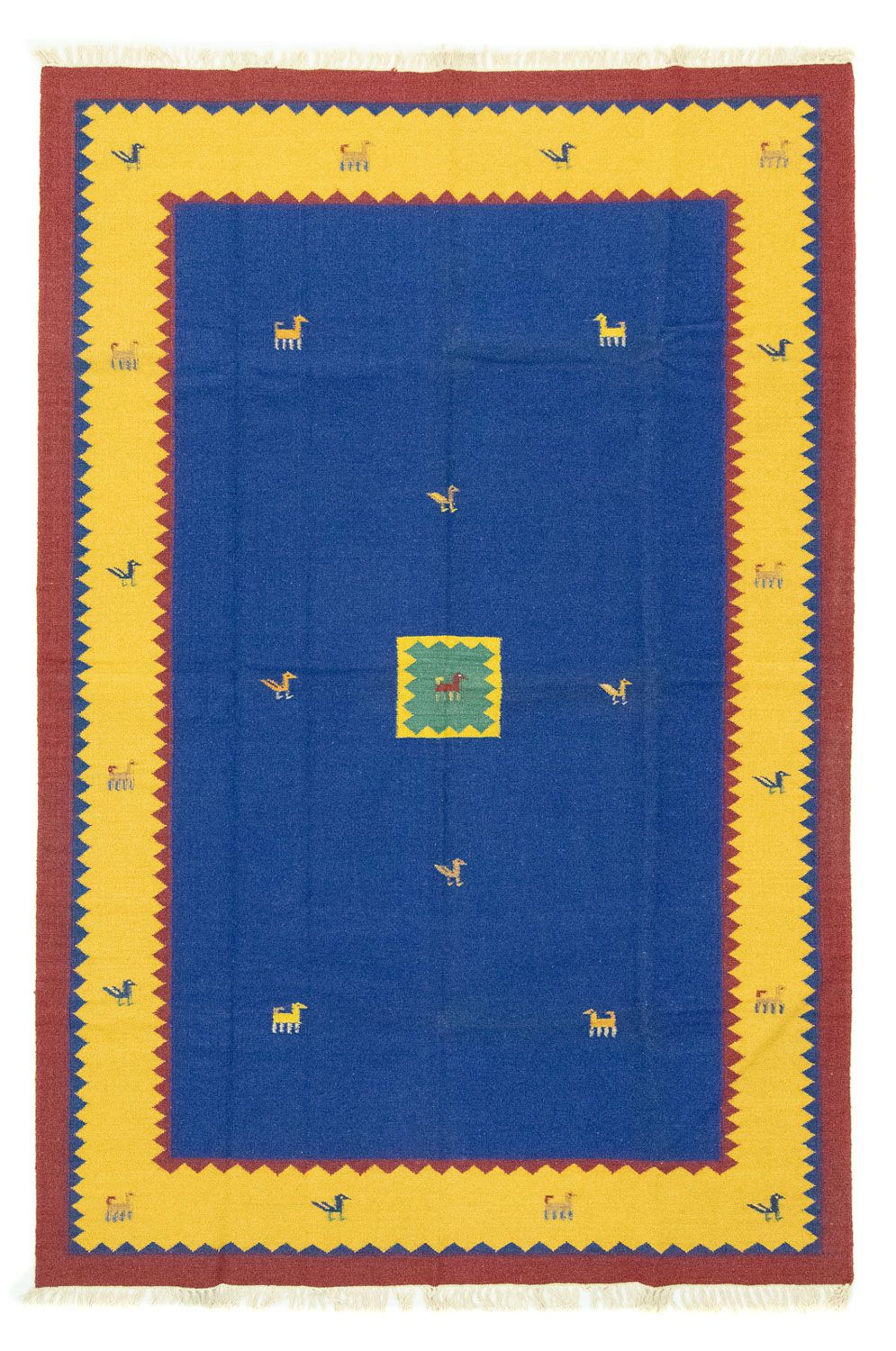 Kelim Teppich - Trendy 300 x 200 cm - blau