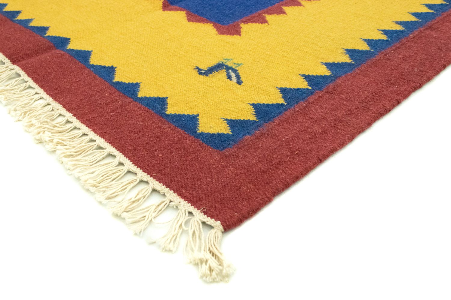 Kelim Teppich - Trendy 300 x 200 cm - blau