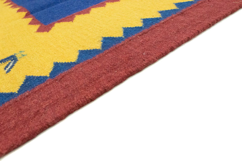 Kelim Teppich - Trendy 300 x 200 cm - blau