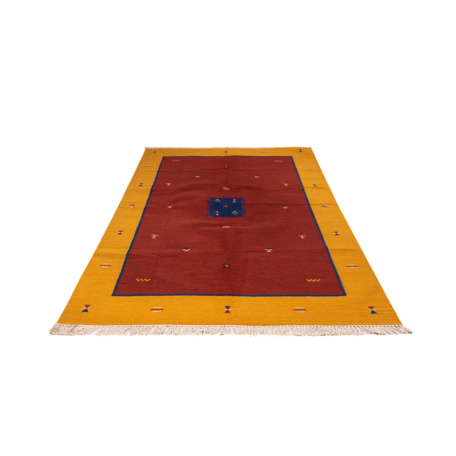 Kelim Teppich - Trendy 240 x 170 cm - dunkelrot