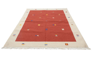 Kelim Teppich - Trendy 240 x 170 cm - rost