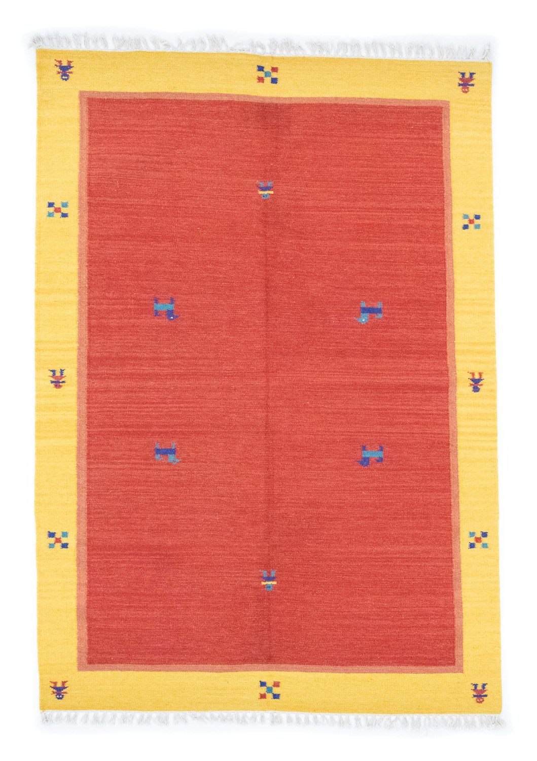 Kelim Teppich - Trendy 200 x 140 cm - rot