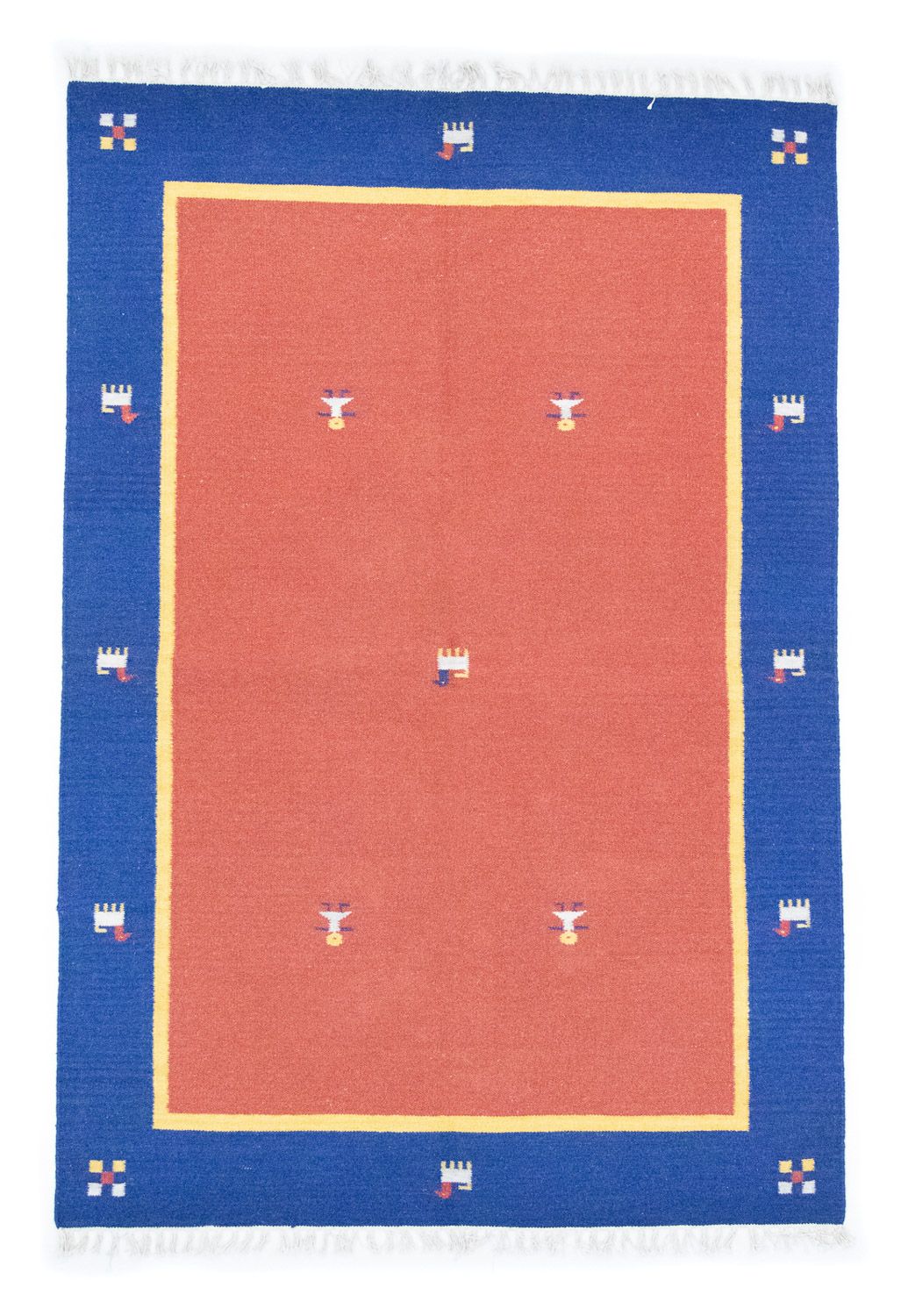 Kelim Teppich - Trendy 200 x 140 cm - orange