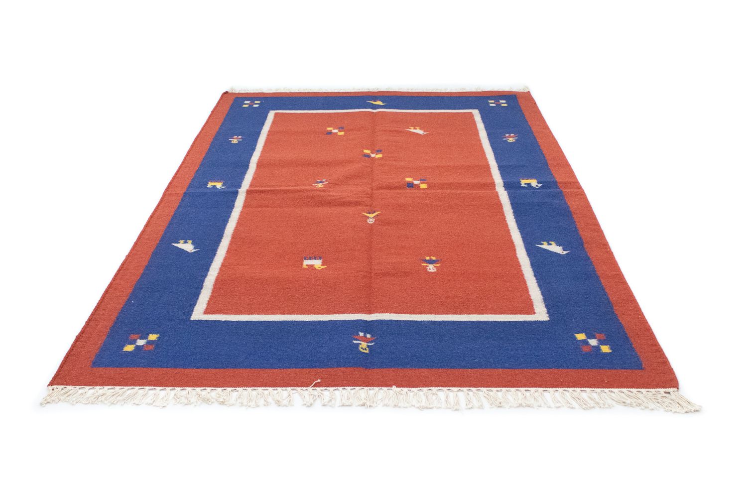 Kelim Teppich - Trendy 200 x 140 cm - orange