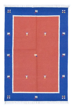 Kelim Teppich - Trendy 200 x 140 cm - rot