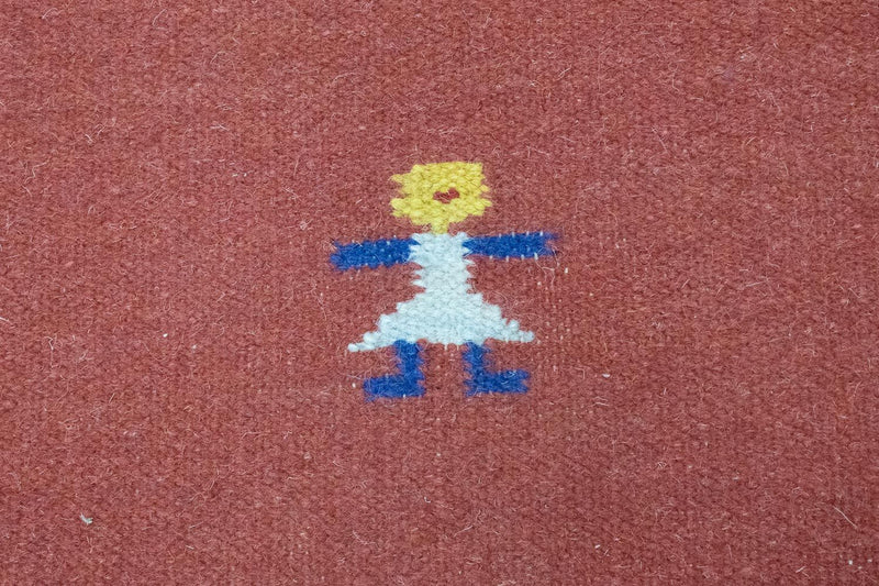 Kelim Teppich - Trendy 200 x 140 cm - rot