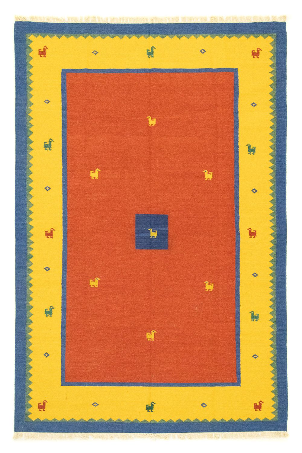 Kelim Teppich - Trendy 300 x 200 cm - orange