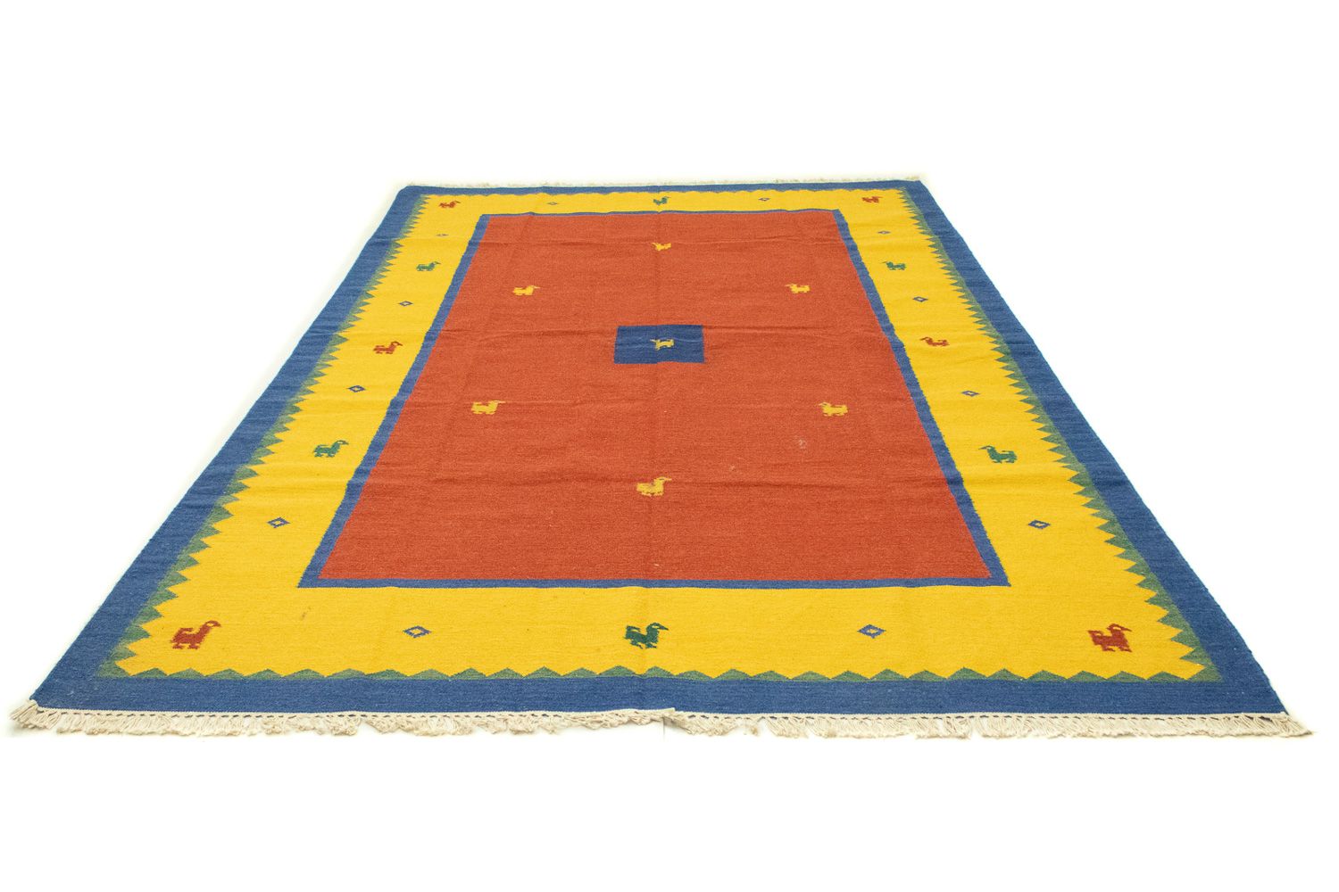 Kelim Teppich - Trendy 300 x 200 cm - orange