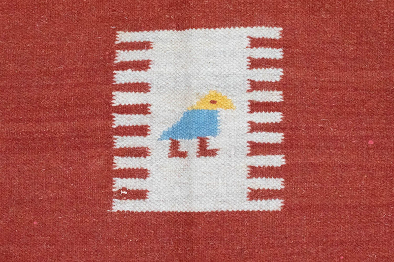 Kelim Teppich - Trendy 200 x 140 cm - rot