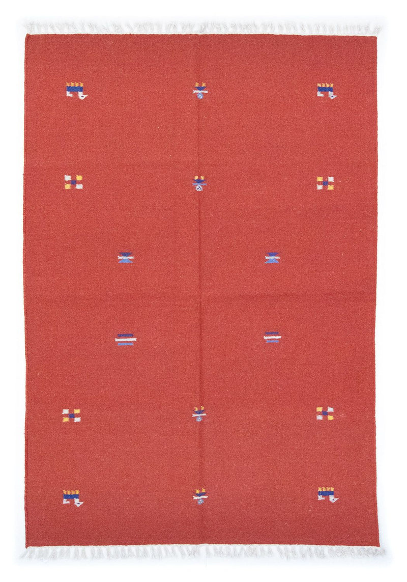 Kelim Teppich - Trendy 200 x 140 cm - rot