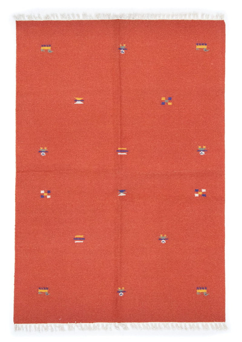Kelim Teppich - Trendy 200 x 140 cm - orange