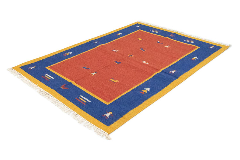 Kelim Teppich - Trendy 200 x 140 cm - orange