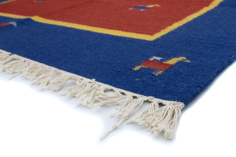 Kelim Teppich - Trendy 200 x 140 cm - rot