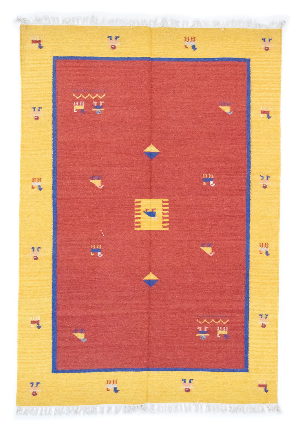 Kelim Teppich - Trendy 200 x 140 cm - orange