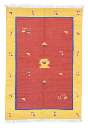 Kelim Teppich - Trendy 200 x 140 cm - orange