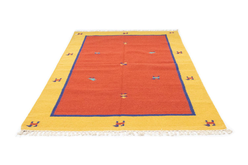 Kelim Teppich - Trendy 200 x 140 cm - orange