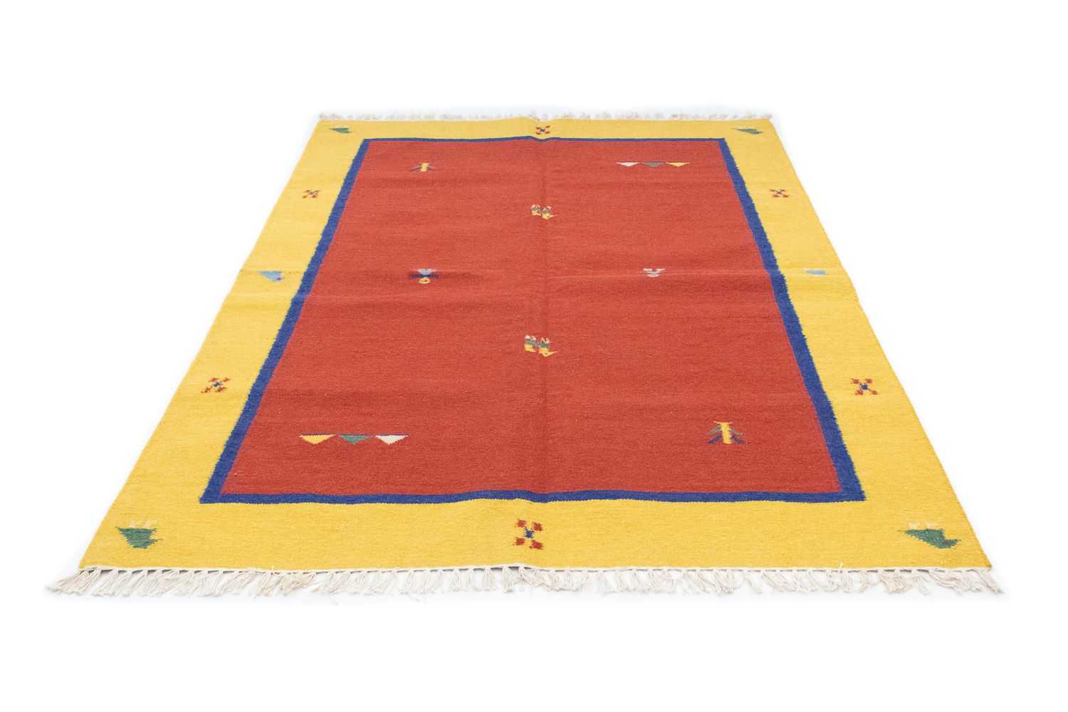 Kelim Teppich - Trendy 200 x 140 cm - rot