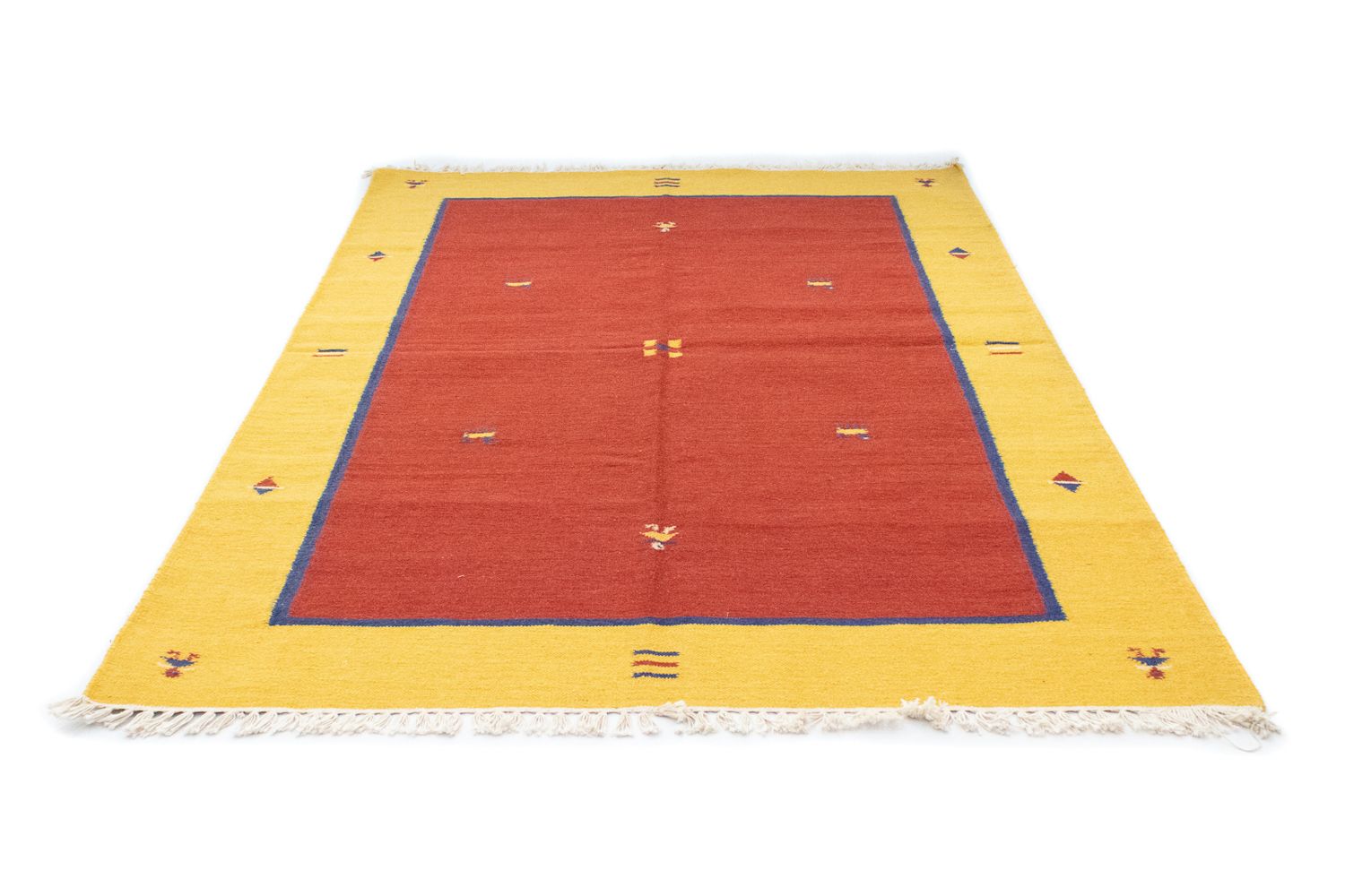 Kelim Teppich - Trendy 200 x 140 cm - orange