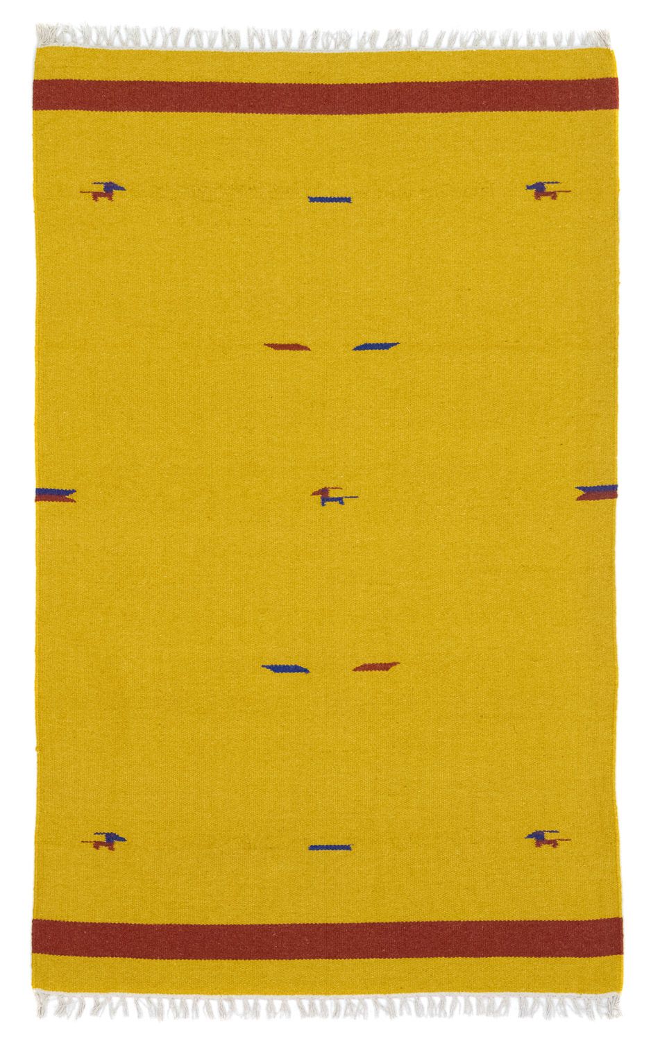 Kelim Teppich - Trendy 180 x 120 cm - gelb