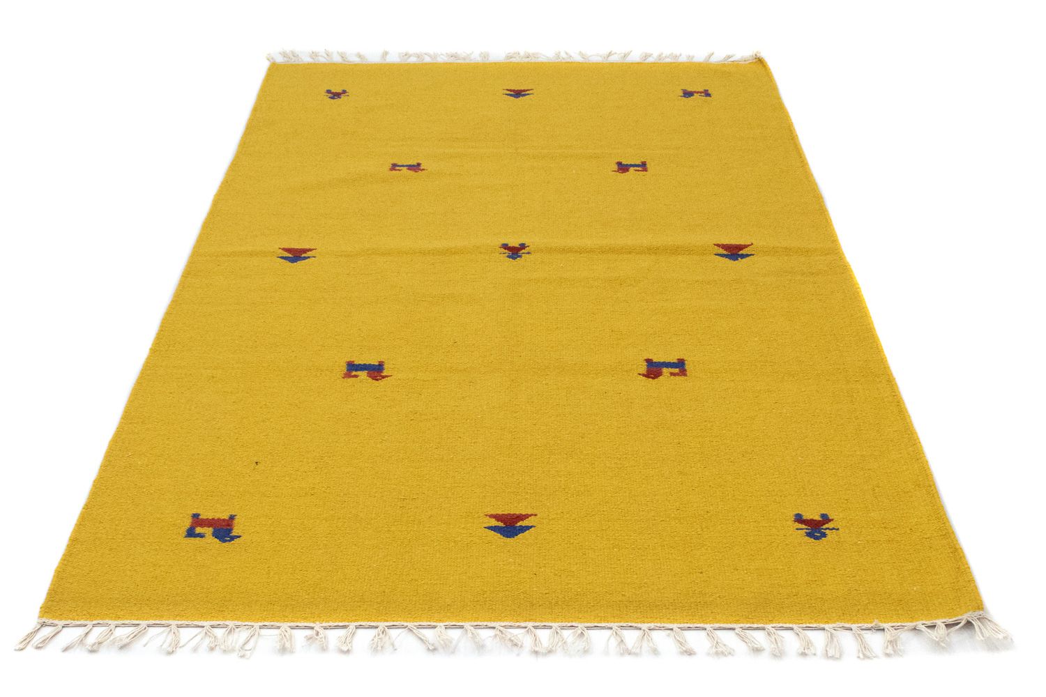 Kelim Teppich - Trendy 180 x 120 cm - gelb