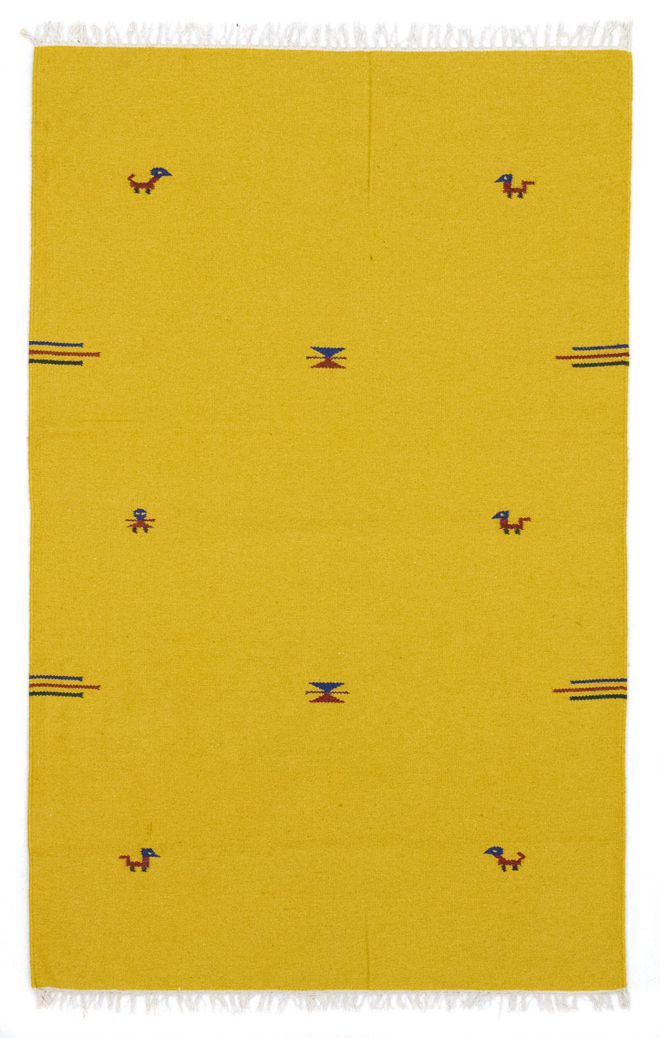 Kelim Teppich - Trendy 180 x 120 cm - gelb