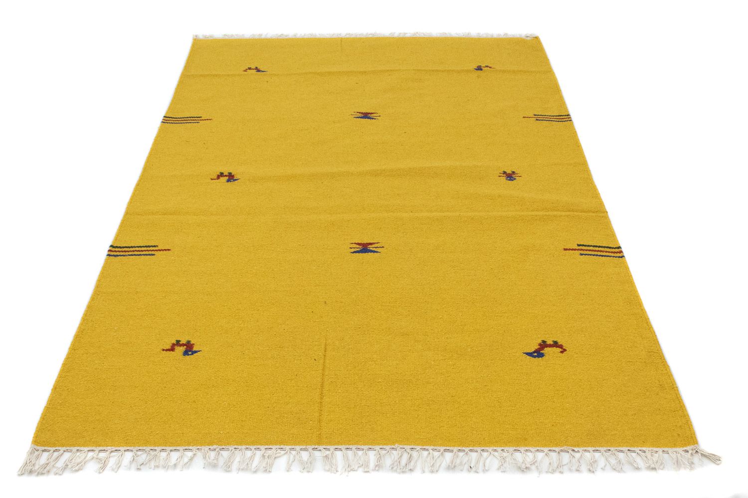 Kelim Teppich - Trendy 180 x 120 cm - gelb