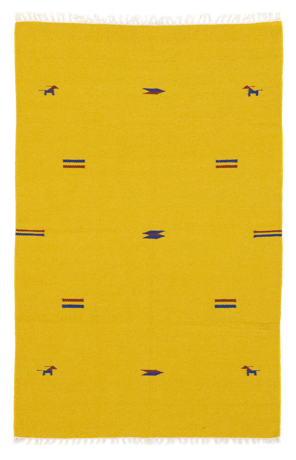 Kelim Teppich - Trendy 180 x 120 cm - gelb