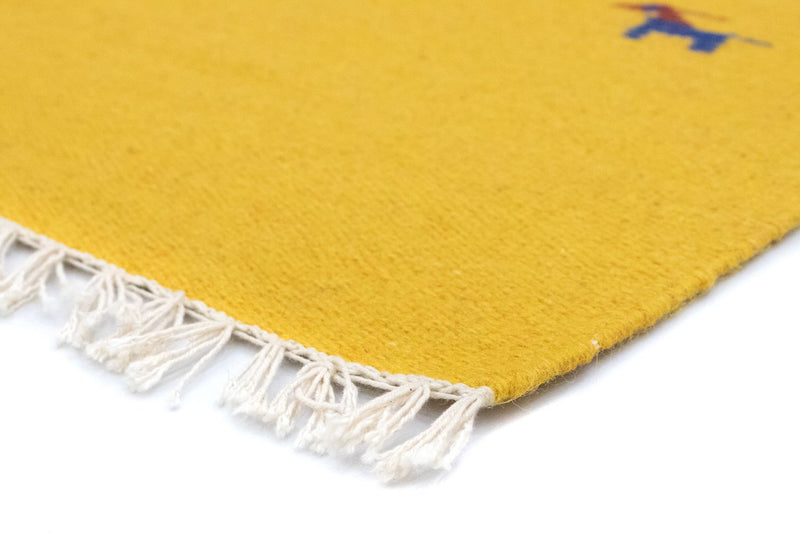 Kelim Teppich - Trendy 180 x 120 cm - gelb