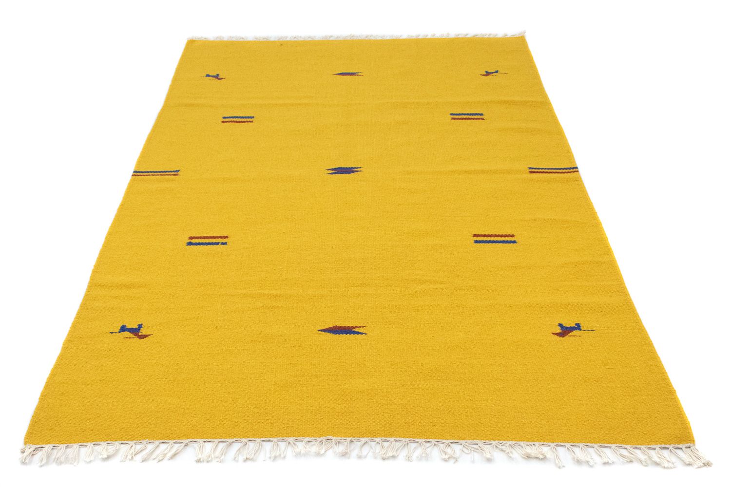 Kelim Teppich - Trendy 180 x 120 cm - gelb