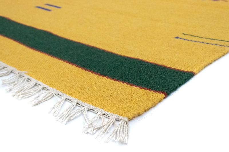 Kelim Teppich - Trendy 180 x 120 cm - gelb