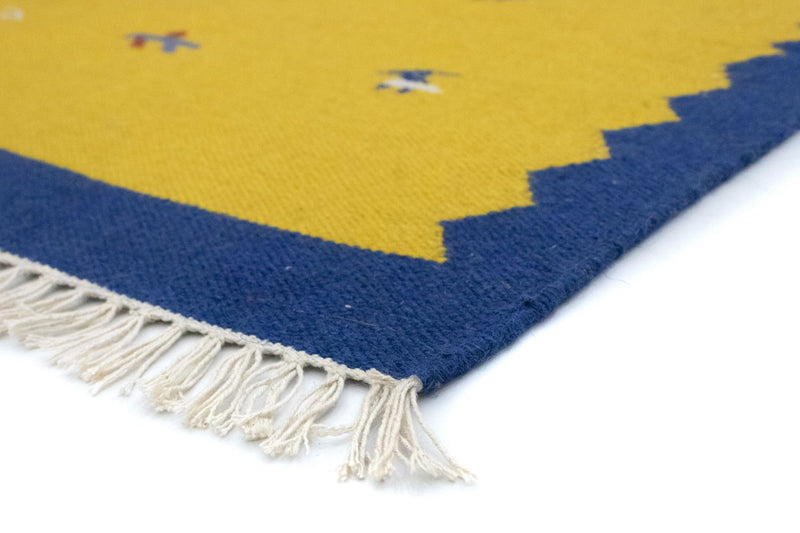 Kelim Teppich - Trendy 180 x 120 cm - gelb